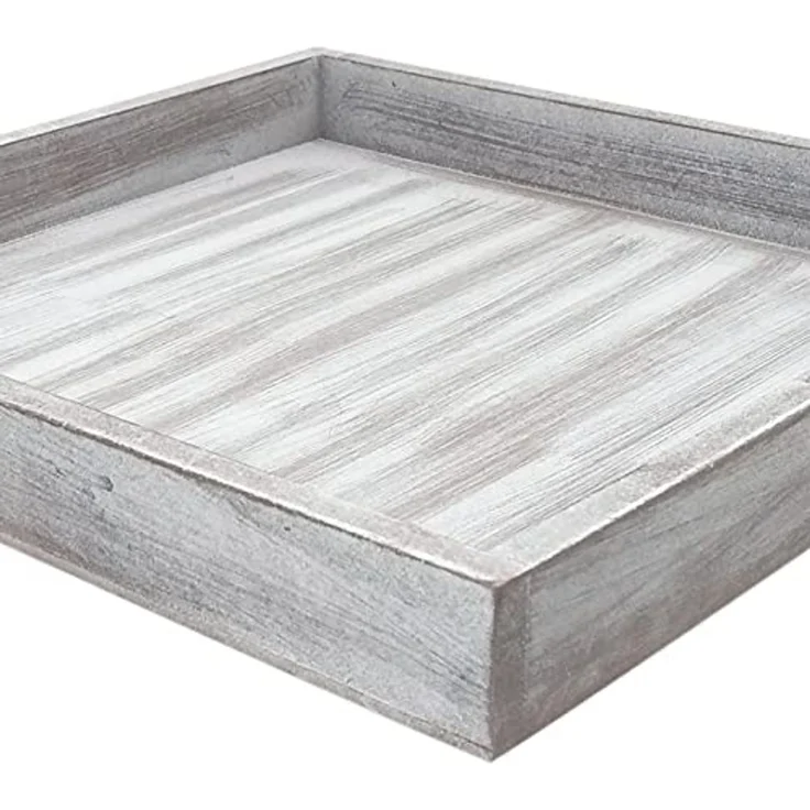 ToCi Dekotablett Deko Tablett Holz 30 x 30 cm Dekoplatte Shabby Chic Vintage Dekoration – Bild 3