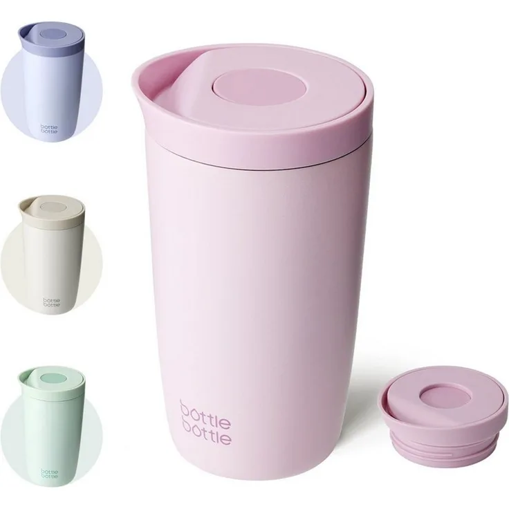BOTTLE BOTTLE Thermobecher 350ml für Kaffee oder Tee, auslaufsicher, Easy Quick-Press-Verschluss, 1-tlg, Edelstahl, Isolierbecher Travel Mug Classic Grande