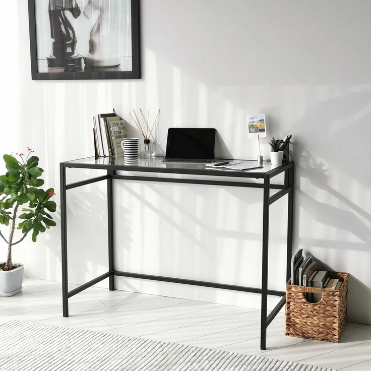 Skye Decor 'Network Çalışma Masası / 100x45cm M100' Schreibtisch, Schwarz, 100 x 75 x 45 cm – Bild 6