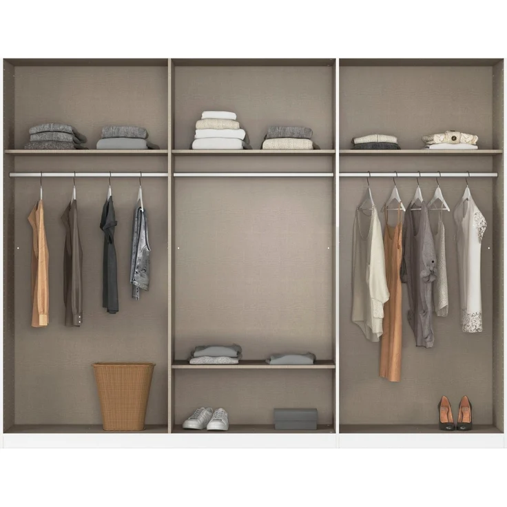 rauch Schlafzimmer-Set Komplettschlafzimmer Schlafzimmer BURANO mit Schrank in 3 Breiten, (Set, 4-tlg), Bett 180x200 cm und 2 Nachttische MADE IN GERMANY – Bild 2