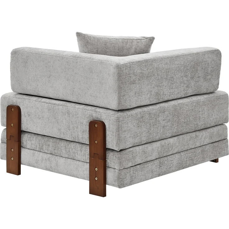 ZUBALIYA Sofa mit LED - Beleuchtung, mit USB - Anschluss, für Wohnzimmer und Apartments, mit stabilem Untergestell – Bild 15