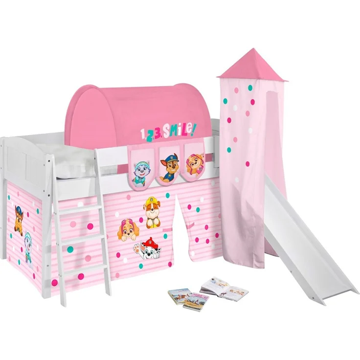Lilokids Betttunnel Baldachin PAW PATROL ROSA Bettzelt für Kinderbetten & Hochbetten, waschbar – Bild 2