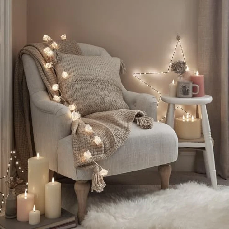 Lights4fun LED-Lichterkette 20er LED Rosen Lichterkette warmweiß batteriebetrieben – Bild 7