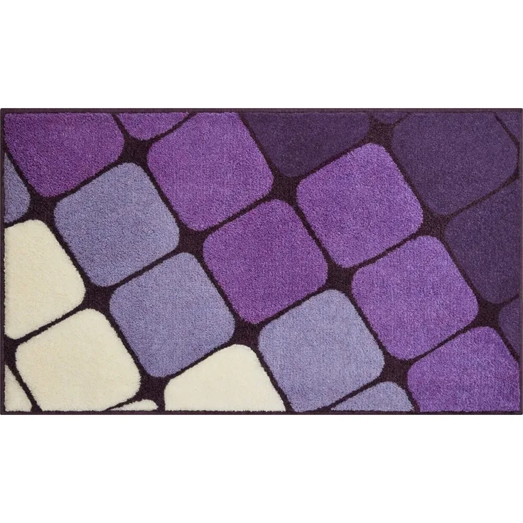Badematte >SHANGA< in flieder, 100% Polyacryl SUPERSOFT - 120 x 70 x 2 cm (LxBxH)