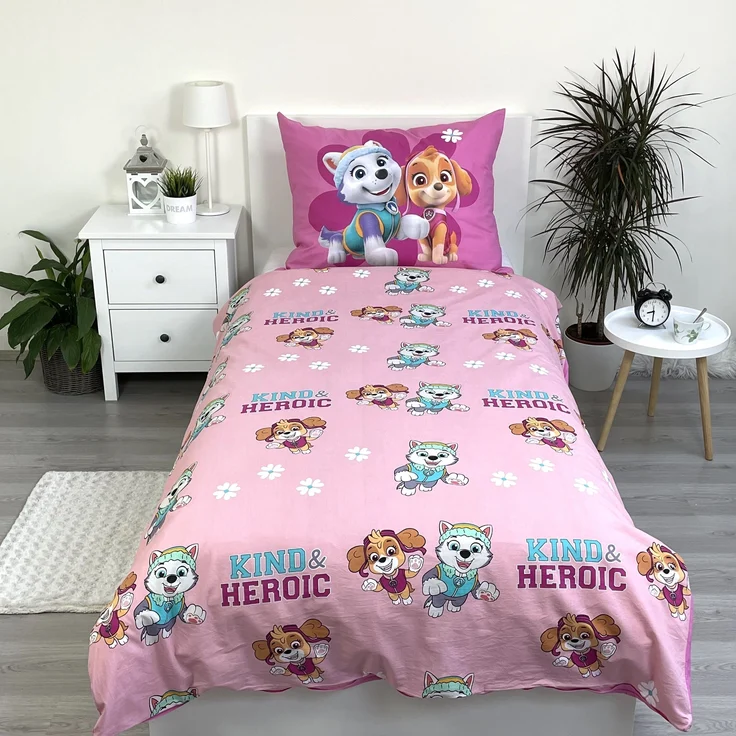 Paw Patrol Design Kuschelige Bettwäsche Baumwolle, 140x200 cm & 70x90 cm – Bild 3