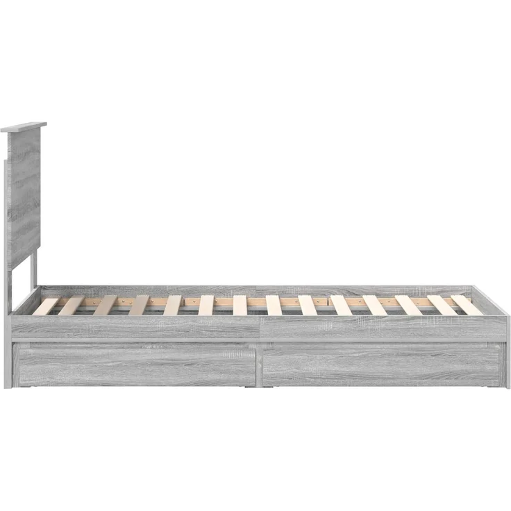 vidaXL Aufbewahrungsbett Graues Sonoma 75 x 190 cm Holzwerkstoff 3411262 – Bild 8