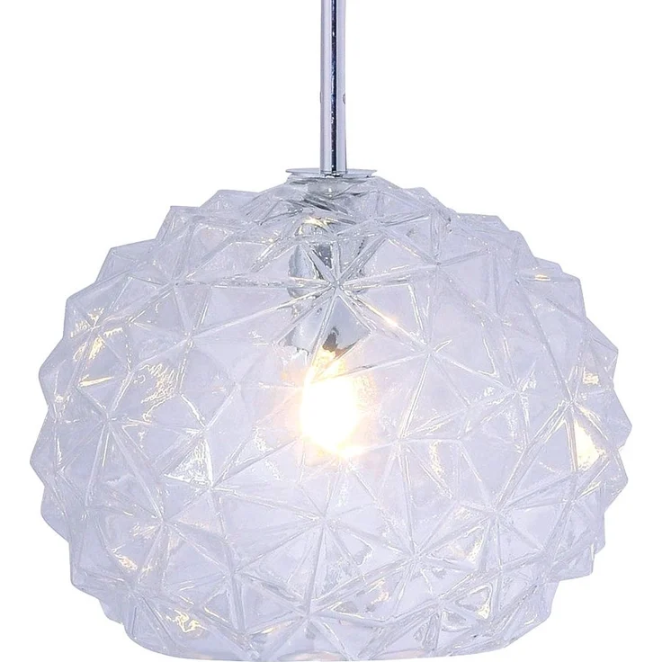 Pendelleuchte, Glaskugel, blau, Struktur, D 25 cm – Bild 8