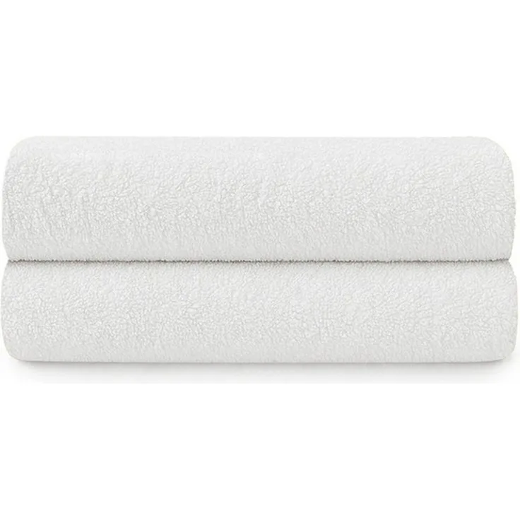 Blumtal Premium Frottier Handtücher Set mit Aufhängschlaufen - Baumwolle Oeko-TEX Zertifiziert, weich, saugstark - 2X Handtuch (50x100 cm), Weiß