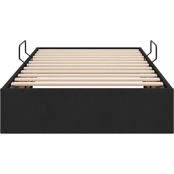 vidaXL Ottoman Bettgestell mit Speicher Schwarz 90 x 190 cm Stoff 3442792 – Bild 7