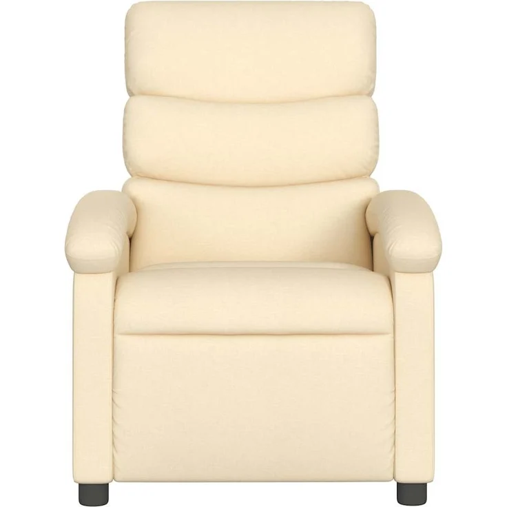 vidaXL Massage-Relaxsessel, cremefarbener Stoff 3205813 – Bild 3