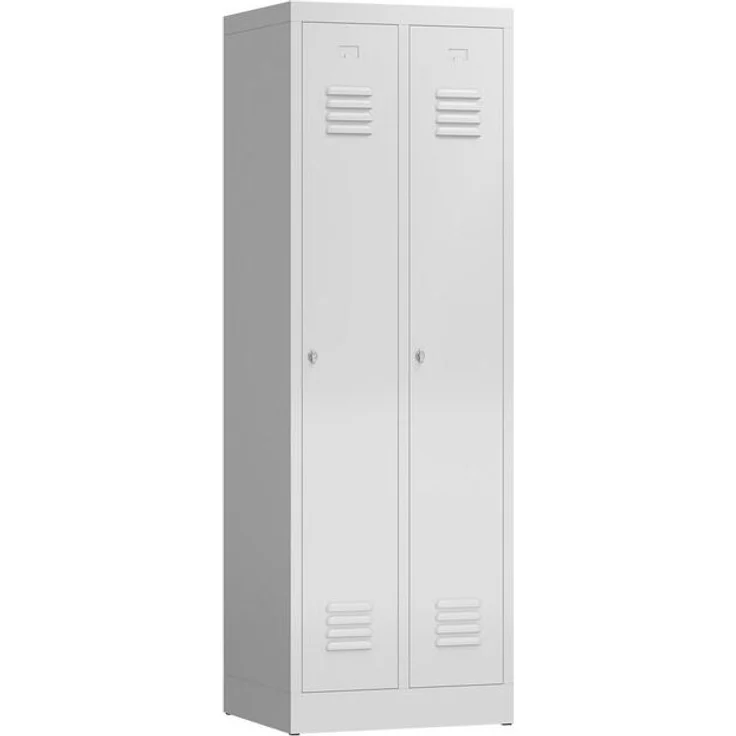 Garderobenschrank ClassiX Basic Metallspind in verschiedenen Größen wählbar - 2 Abteile ca. 59 x 180 x 50 cm – Bild 4