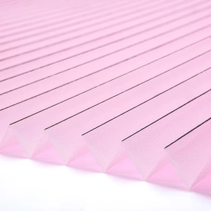 K-Home Klemmfix-Plissee Florida Rosa 60x210 cm (B x L) einzigartiges Design mit bezauberndem Lichteffekt – Bild 3