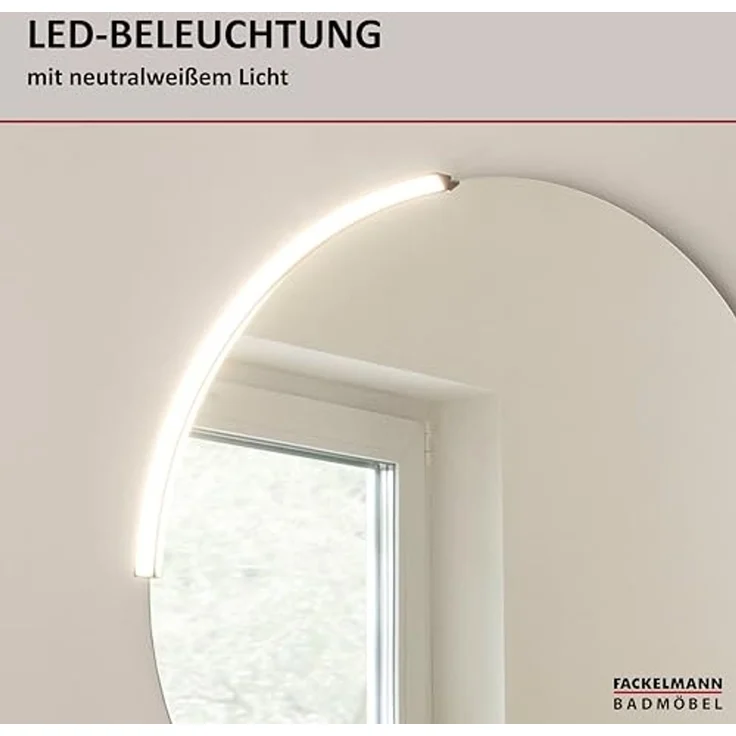 FACKELMANN COMPACT LINE LED Spiegel Ø 80 cm, rund – Bild 4