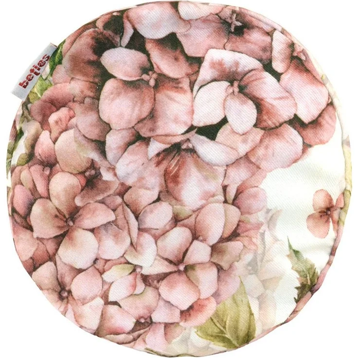 beties Nackenrollenbezug Landlust-Hortensie, (1 Stück), 100% Baumwolle, Hortensien in burgundy-rose, verschiedene Größen – Bild 4