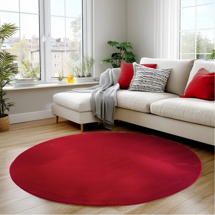 Carpettex Veloursteppich Unicolor - Einfarbig, Läufer, Höhe: 11 mm, Perfekt geeignet für Wohnzimmer, Schlafzimmer,Küche,Kinderzimmer – Bild 5