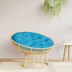 vidaXL Kissen Rund Hellblau Ø 100x11 cm Oxford-Gewebe 361966