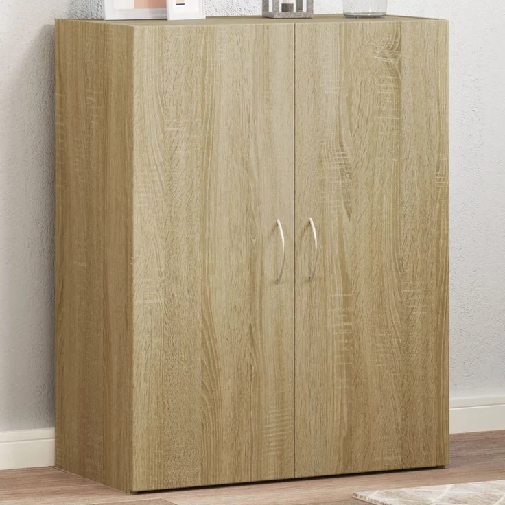 vidaXL Aktenschrank Sonoma-Eiche 60x32x77,5 cm Holzwerkstoff 840767 – Bild 1