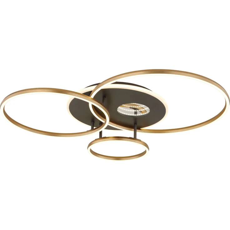 GLOBO Lighting Deckenleuchte LED INVERTINA LBH 90x70x13.10 cm gold Deckenlampe – Bild 1