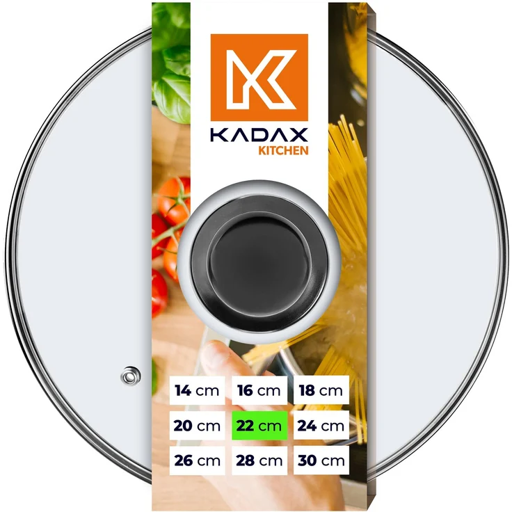 KADAX Glasdeckel 22 cm Universaldeckel – Bild 3