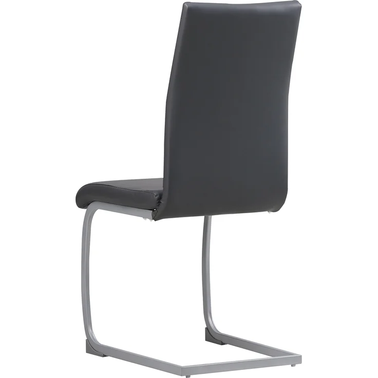 Albatros Freischwinger Stühle 4er Set MURANO, Grau - Esszimmerstuhl Schwingstuhl, modernem Design, Kunstleder-Bezug, dicke Polsterung - Küchenstuhl, Polsterstuhl, Stuhl Esszimmer Esstisch – Bild 3