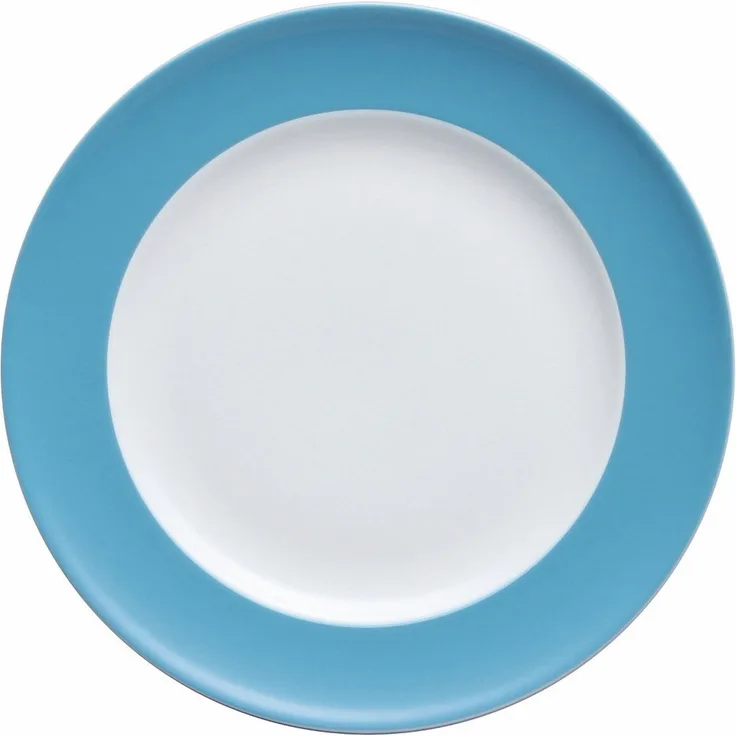 Thomas Sunny Day Frühstücksteller, Kuchenteller, Teller, Porzellan, Waterblue / Blau, Spülmaschinenfest, 22 cm, 10222