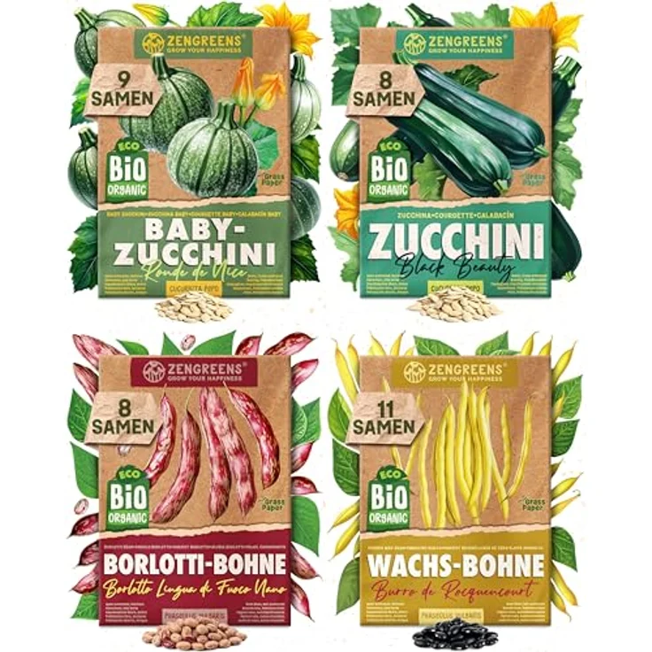 ZenGreens® - Bio Gemüsesamen im 50er Set - 50 Gemüse Samen für den einfachen Anbau im Garten, Balkon oder Hochbeet - Pflanzensamen - Saatgut – Bild 21