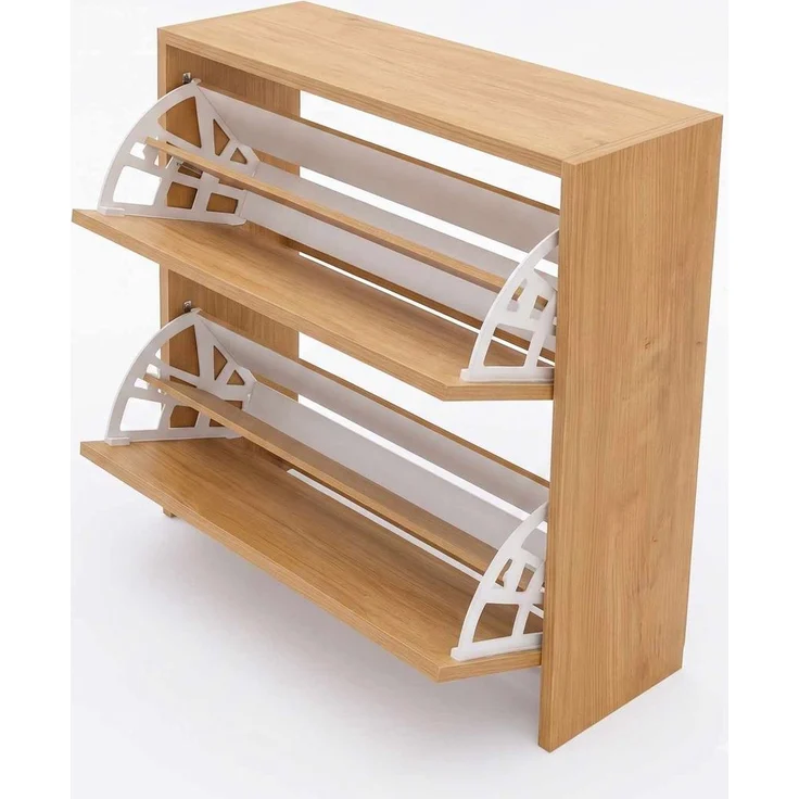 Skye Decor 'Peka100 - Pine' Schuhschrank, Kiefer, 75,6 x 72 x 24 cm – Bild 3