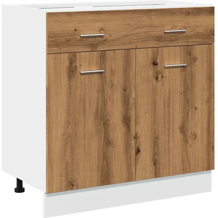 vidaXL Schubunterschrank Lyon Artisan-Eiche 80x46x81,5 cm Holzwerkstoff 856093 – Bild 1