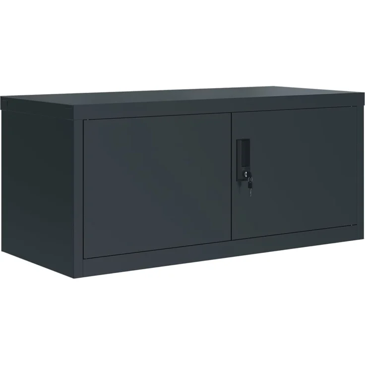 vidaXL Aktenschrank Anthrazit 90x40x180 cm Stahl 3188331 – Bild 2