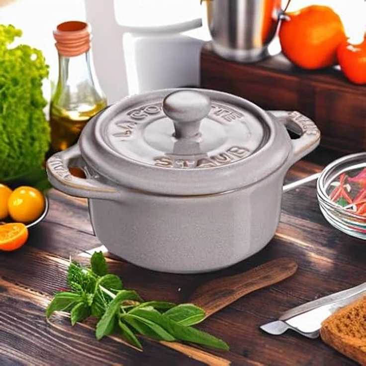 Staub Staub Mini-Cocotte rund 200 ml antikgrau 405119980 – Bild 6
