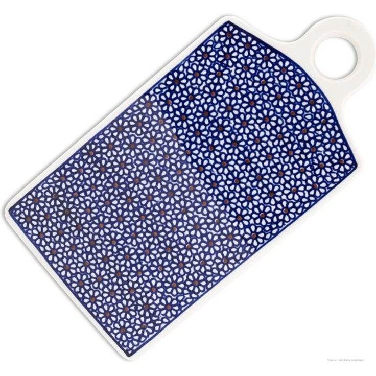 Bunzlauer Keramik Frühstücksbrett Bunzlauer Keramik rechteckiges Schneidebrett 28,5 x 14,3 cm, Dekor 120, Keramik – Bild 4