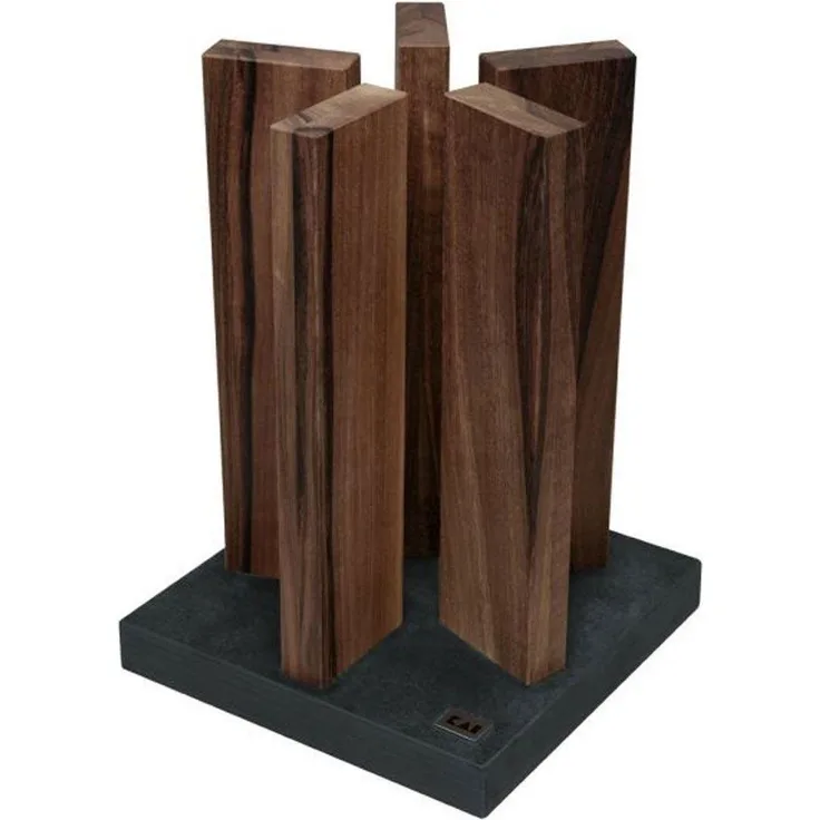 KAI Messerblock "Stonehenge", Granit/Walnuss STH-4