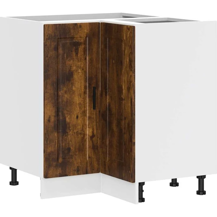 vidaXL Küchen-Eckunterschrank Porto Räuchereiche Holzwerkstoff 853992 – Bild 1