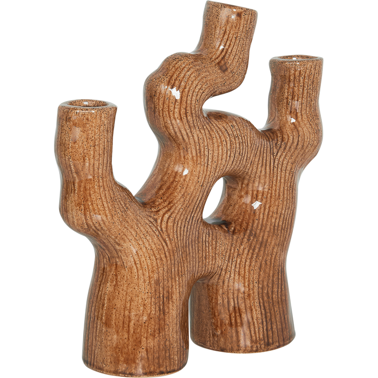 Blumenvase BARBUS Steinzeug 31 cm Braun – Bild 3