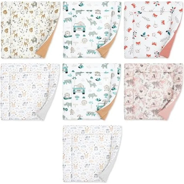 Wickelauflage für Babys 72x75 cm - Weiche Baumwolle, Abwaschbar - Wickelkommode & Wickeltischauflage ZUFÄLLIGEN VARIANTE – Bild 1