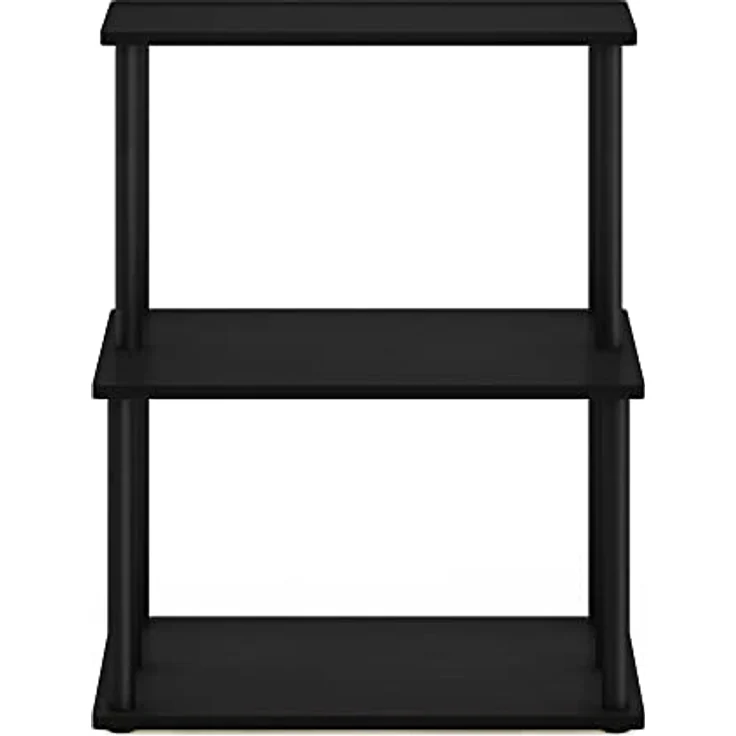 Furinno Turn-N-Tube 3-stufiges werkzeugloses Küchenregal, Americano/Schwarz – Bild 5