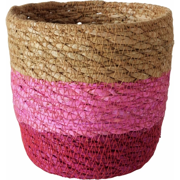 BOLTZE GRUPPE GmbH Aufbewahrungskorb Boltze, Korb Rosaly, Dekokorb, Natur Rosa 13,5cm 2055587 (1 St) – Bild 2