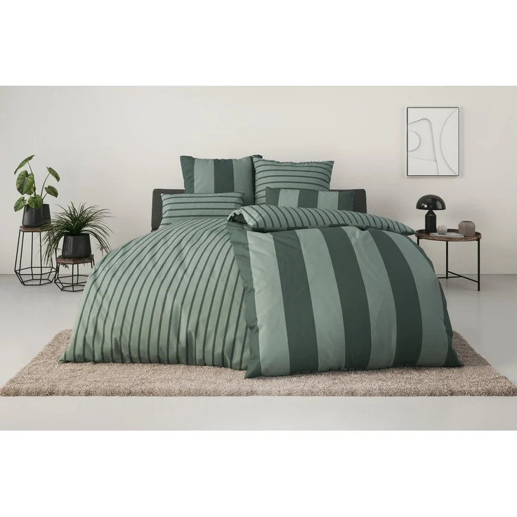 OTTO home Bettwäsche Sari, Linon, 2 teilig, in verschiedenen Qualitäten, moderne Bettwäsche mit Streifen – Bild 5