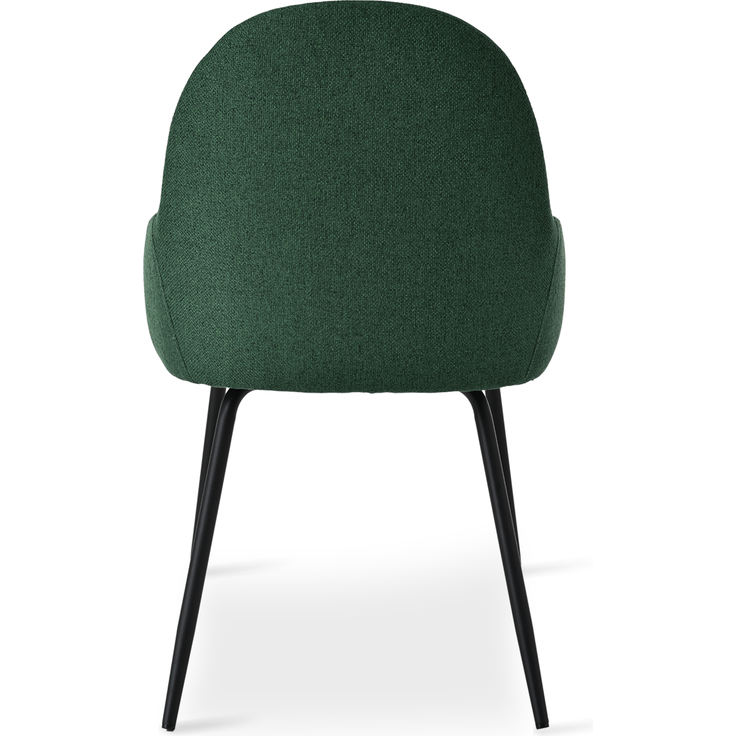 GOEURVANT 1438 Esszimmerstühle 6er-Set mit Armlehnen, Webstoff - Grün – Bild 8