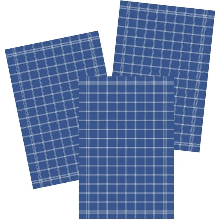 Kracht Geschirrtuch Scandic Karo, (3-tlg, 3-teilig), 3er Pack Geschirrtücher (3 Stück), ca. 50 x 70 cm, Halbleinen – Bild 4