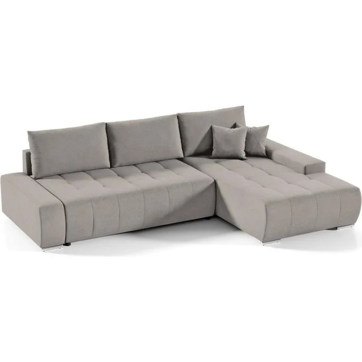 Beautysofa Ecksofa Draco L mit Schlaffunktion, in pflegeleichten Stoffen, Bettkasten – Bild 1