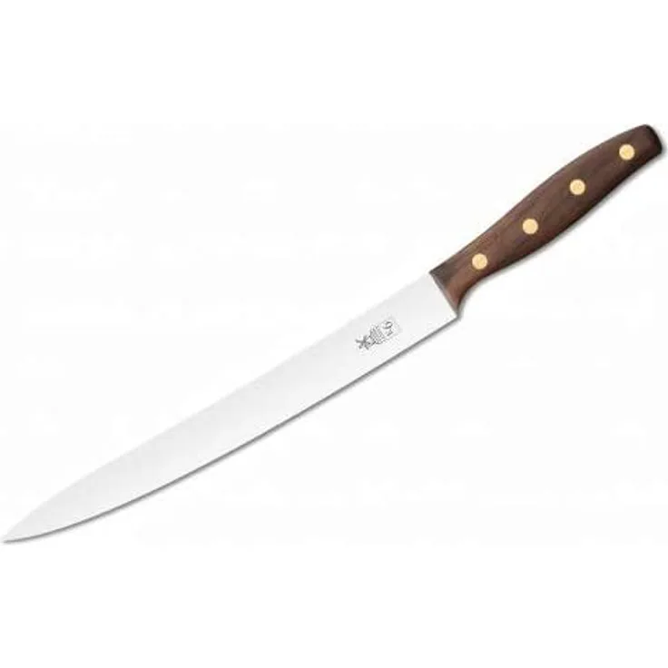 Windmühlenmesser K 6M Fleisch-und Filiermesser, rostfrei, Griff Walnuss