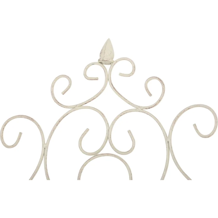 Rankgitter HEIKE 2er Set - 85,5x2x170cm, Metall, Antik-Creme | Rankhilfe Kletterpflanzen Gartendekoration – Bild 4