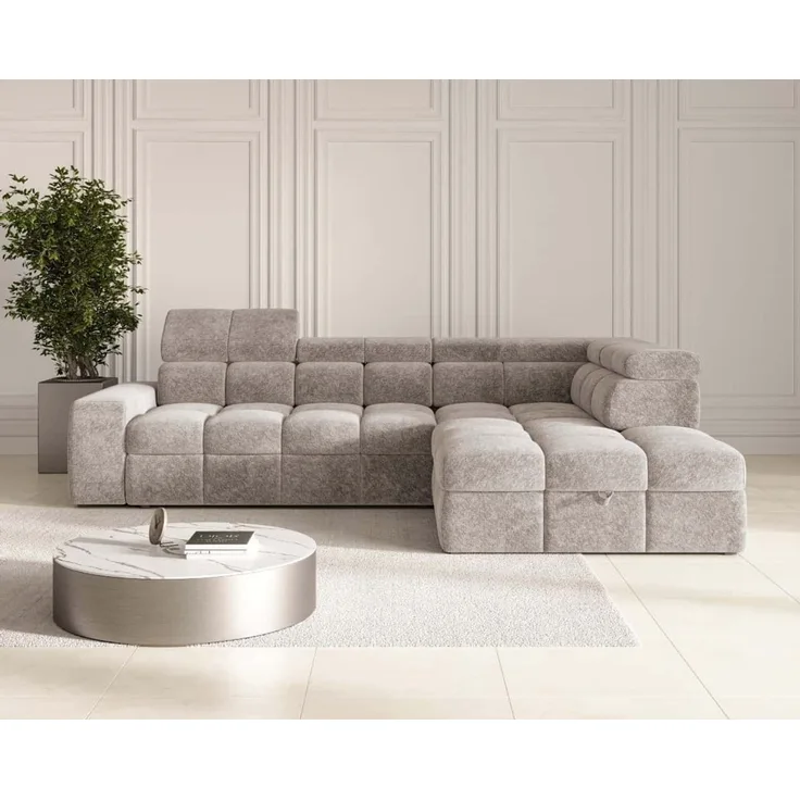 Ecksofa Bianco mit Schlaffunktion und Bettkasten | Jan-Art | verschiedene Farben erhältlich