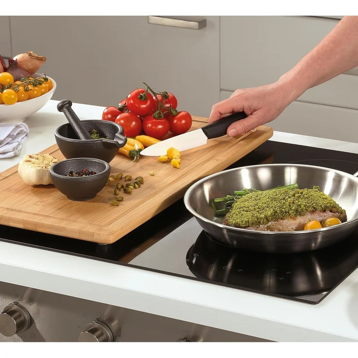 Schneidebrett Küchenbrett Herdabdeckplatte Bambus 49,5×28cm ZASSENHAUS 054385 – Bild 6