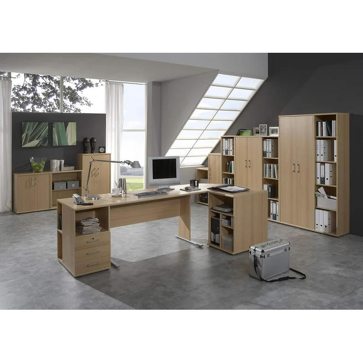 Möbelpartner Milo Aktenschrank, samerbergbuche Dekor, ca. 65,1 x 34,5 x 146,9 cm – Bild 2