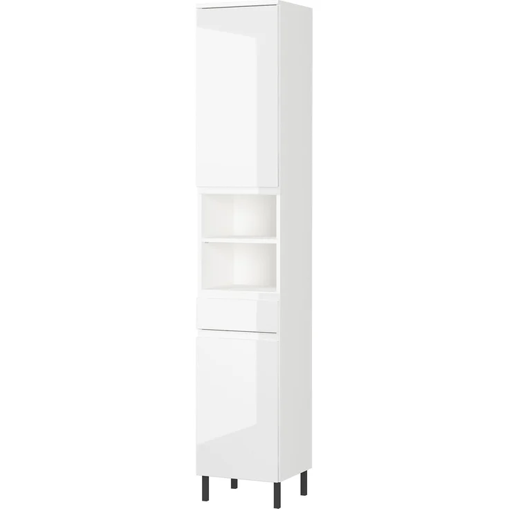 GERMANIA Hochschrank Scantic Breite 34 cm, Badezimmerschrank, 2 Türen, 1 Schubkasten, 2 Fächer – Bild 1