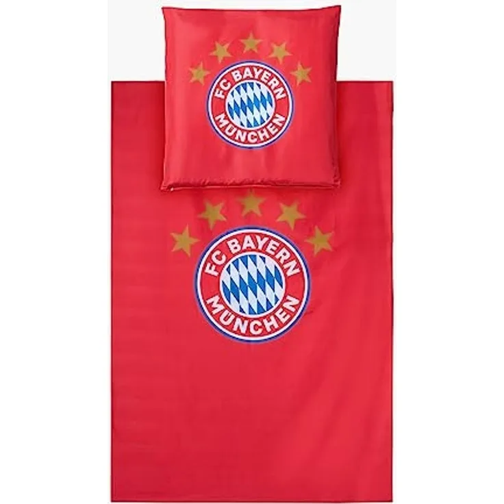 FC Bayern München Bettwäsche FC Bayern München Bettwäsche Mikrofaser 135x200 cm (Rot), 100% Polyester