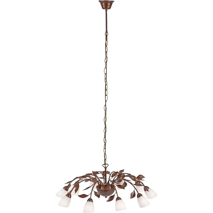 Hängeleuchte, rost, Blätter Design, 60 cm