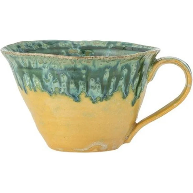 Bloomingville Tasse Bloomingville Milani Tasse, Grün, Steingut, 250 ml, Steingut – Bild 3